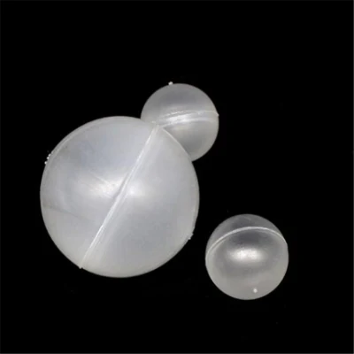 Bola de flotación hueca de plástico transparente y opaco de PVC PP PE
